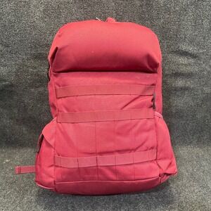 AmazonBasics B078J7NT5G Deep Red MOLLE Canvas Backpack for Laptops up to 15 inch
